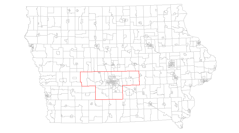 Graph of Des Moines metro